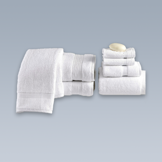 Picture of Sparkle Supreme 24" x  50" 86/14 Cotton Polyester Ring Spun Bath Towel With Cam Border Bale Pack 10.50 lb