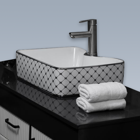 Picture of  Economy 16" x 27" 100% Cotton Blend Cam Hand Towel Optic White 3 lb