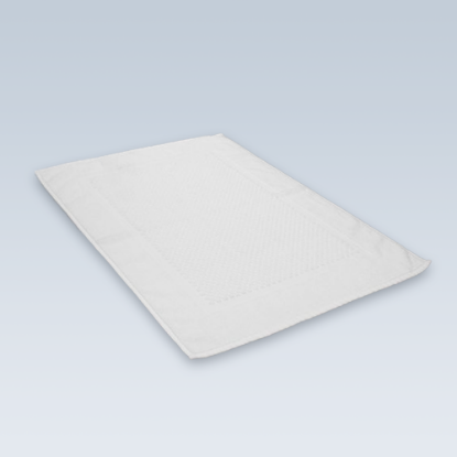 Picture of Economy 20" x 30" 100% Cotton Blend Cam Bathmat Optic White 7 lb