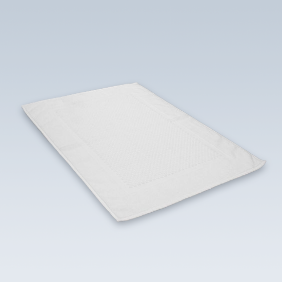 Picture of Economy 20" x 30" 100% Cotton Blend Cam Bathmat Optic White 7 lb